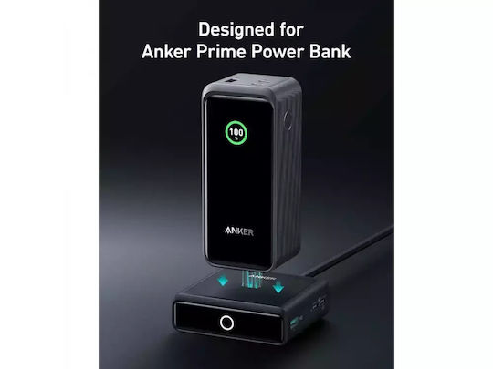 Anker Charging Stand with USB-A Port and 2 USB-C Ports 100W Power Delivery in Black color (Prime)