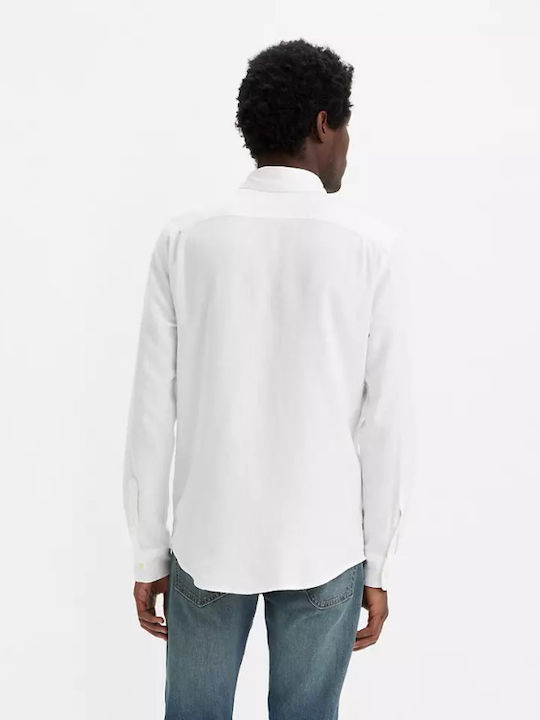 Levi's Men's Shirt Long Sleeve White
