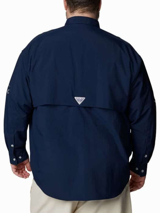 Columbia Men's Shirt Long Sleeve Blue