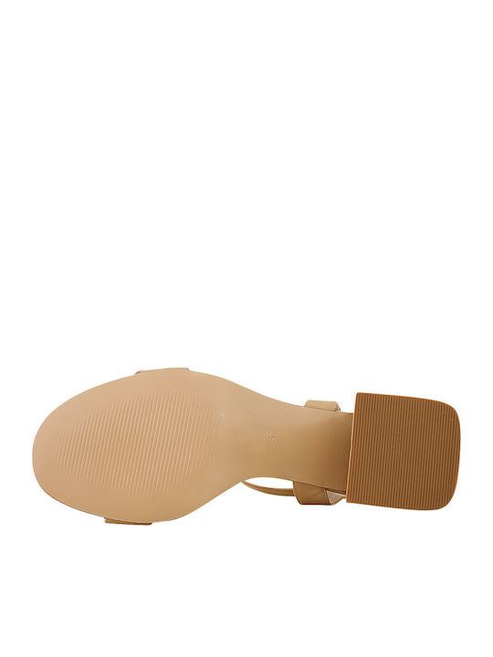 Serva Leather Sandals Beige