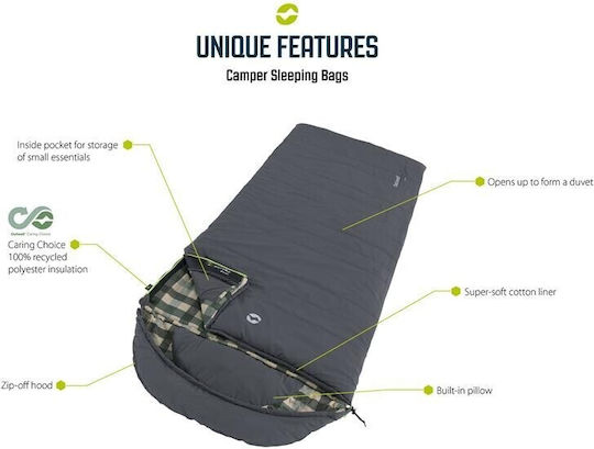 Outwell Sleeping Bag Μονό 3 Εποχών