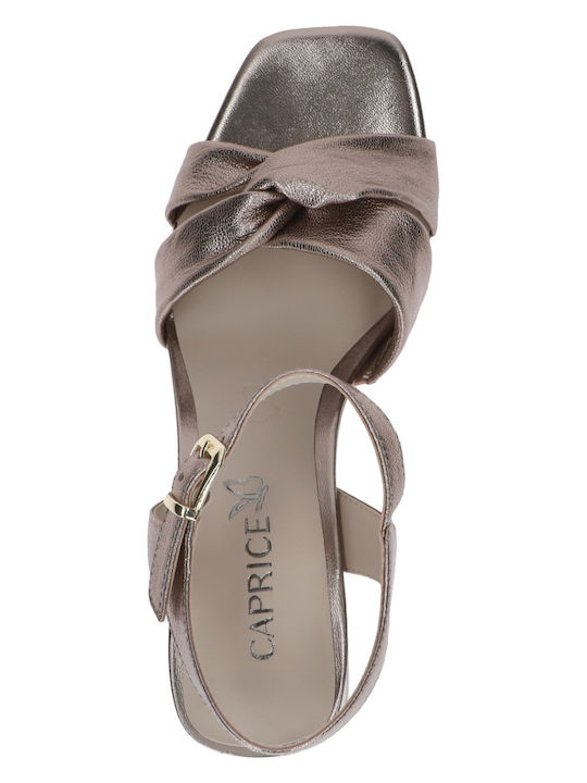 Leder Sandalen Bronze