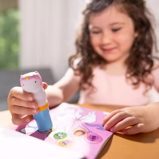 Melissa & Doug Children's Craft Sticker WOW! Activity Book with Sticker Stamp, Unicorn for Children 3 Years Cupcake