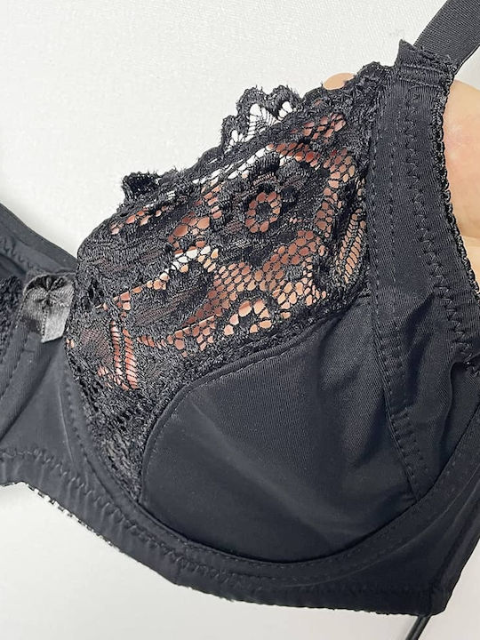 Hana Bra without Padding Underwire Black