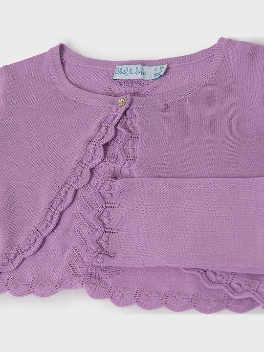Kinderbolero Gestrickt Lila