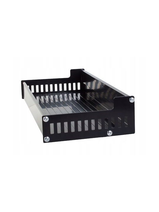 Стенен Металик Рафт 30x13x5.5см Черен