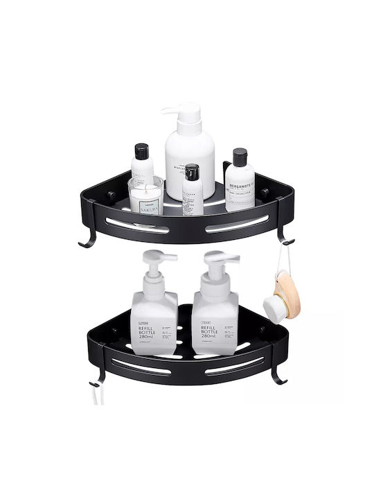 Raft De Perete Inox 20x29x4.5cm Negru