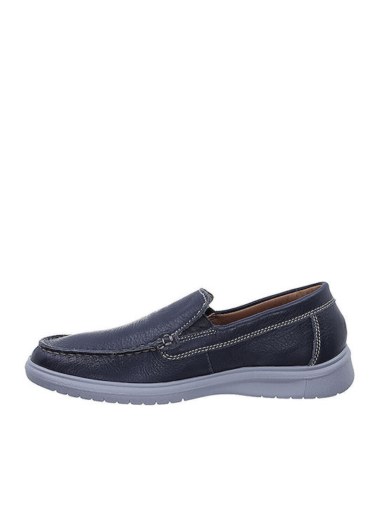 Men's Leather Loafers Blue