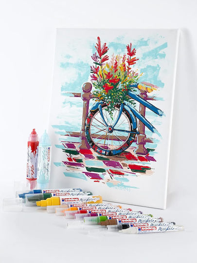 Комплект акрилни маркери Edding Creative Set Basic, 12 броя