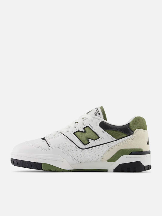 550 Court Sneakers White / Dark Olive