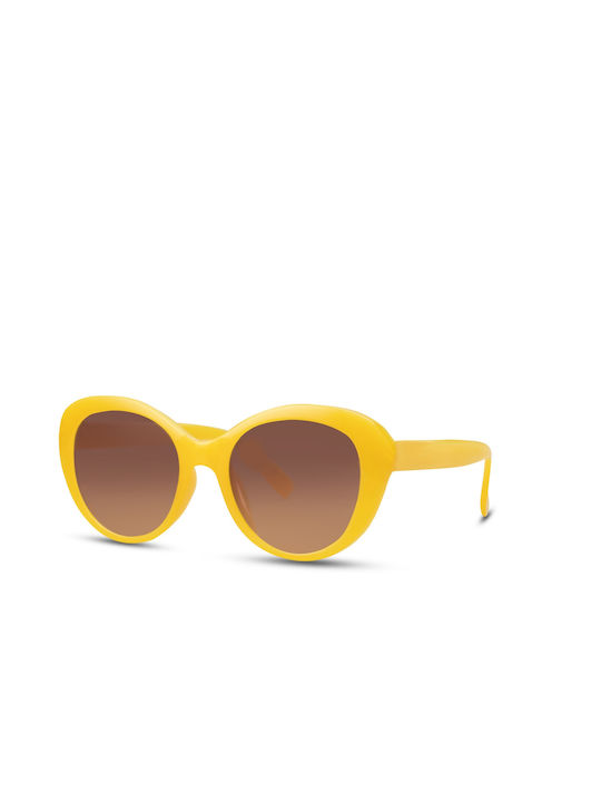 Solo-Solis Sonnenbrillen mit Gelb Rahmen und Braun Linse NDL5645