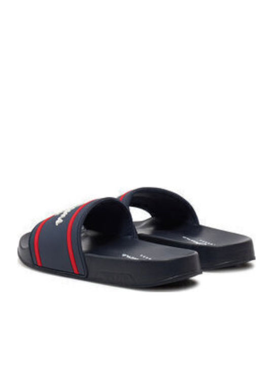 Kinder Flip Flops Marineblau Slider Logo