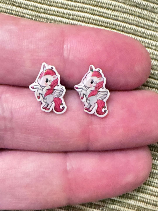 Bode Hypoallergenic Kids Earrings Studs Unicorns made of Steel