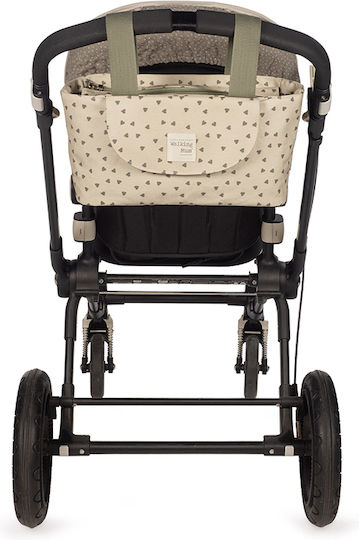 Walking Mum Οργανωτής Καροτσιού Μπεζ Poppy Olive Hearts