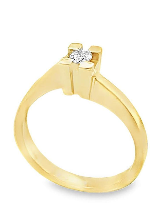 18K Gold and Diamond Mono Ring Rn09409