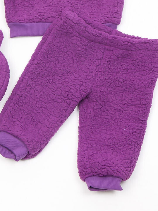 Trax Kids Set with Pants Winter 2pcs Violet