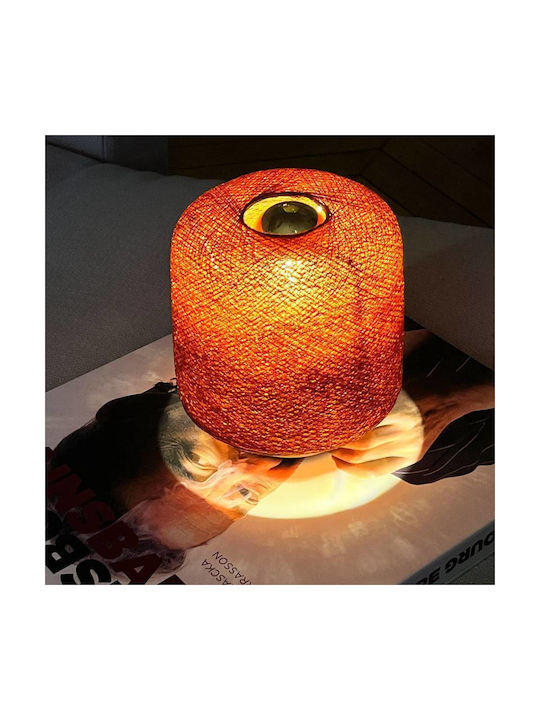 La Case de Cousin Paul Kinder Dekorative Lampe Orange 12.5x12.5x16εκ.