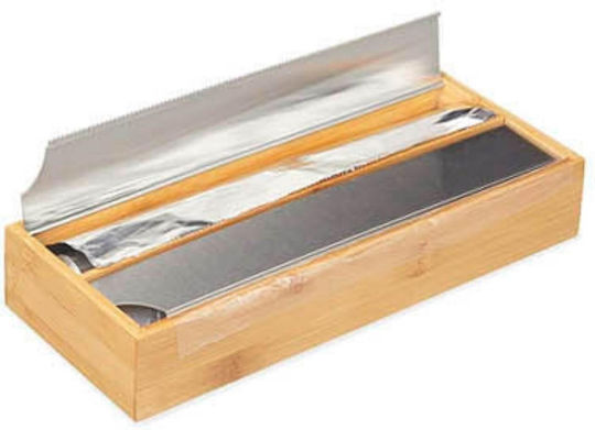 Quttin Distribuitor de role Lemn Gri 33x13x5.5cm DXCF0QMBM