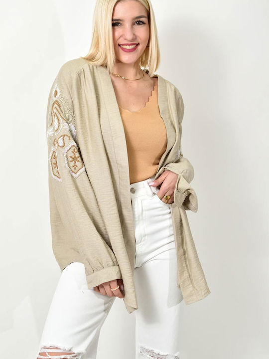 Potre Damen Jacke Beige