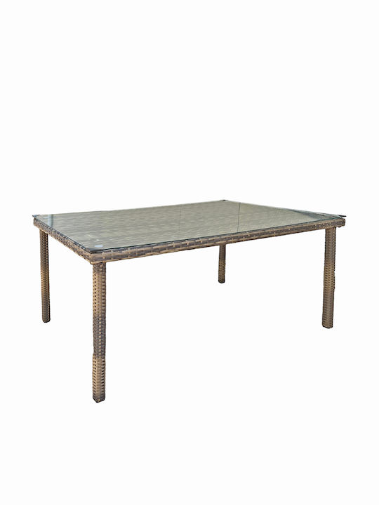 Set Sala De Mese Pentru Exterior 7 Piese Maro MB11492