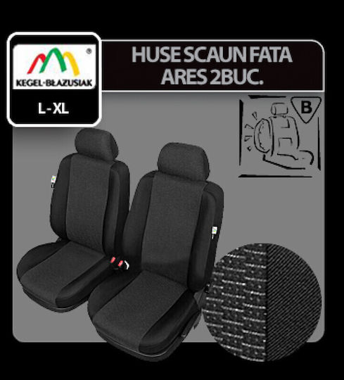 Ares Extra Super Airbag Front Seat Covers 2pcs - Size L