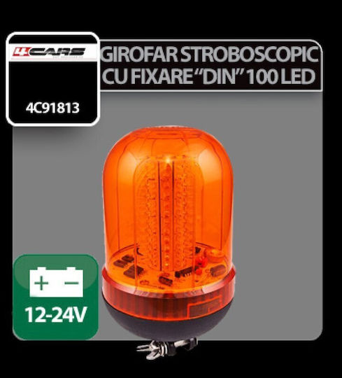 Lumina de avertizare multifuncțională de bază Din-mount 100led - 12/24v
