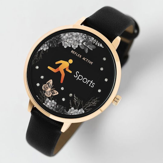 Reflex Active Smartwatch με Παλμογράφο (Μαύρο)