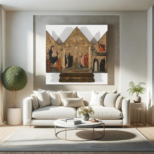 Master San Τρίπτυχος Πίνακας σε Καμβά 120x120cm
