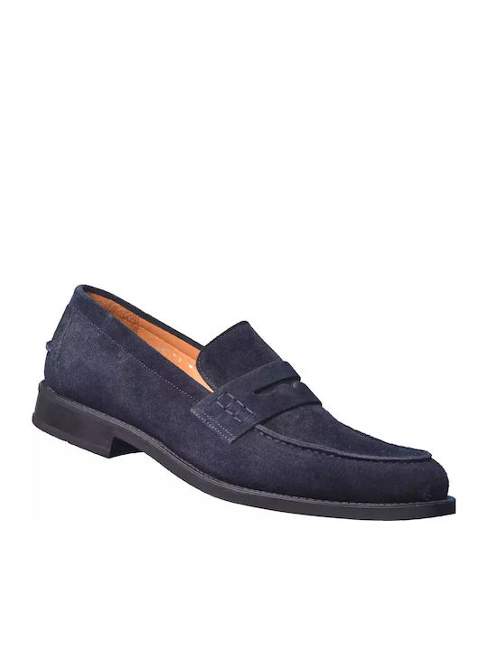 Men's Suede Moccasins Blue