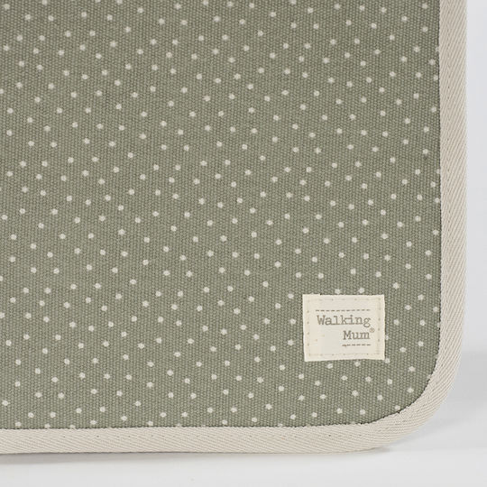 Walking Mum Baby Health Book Cover Poppy Polka Dot Poppy Olive