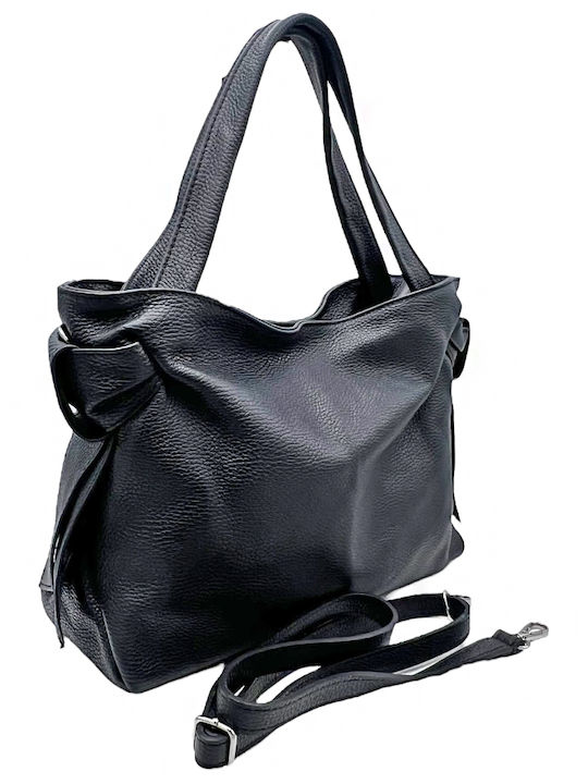 Savil Leder Damen Tasche Schulter Schwarz