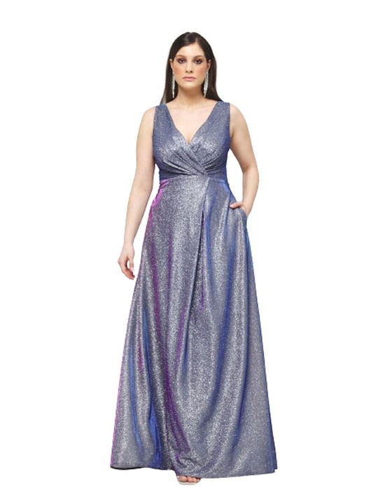 Kalliope Evening Dress Wrap Purple