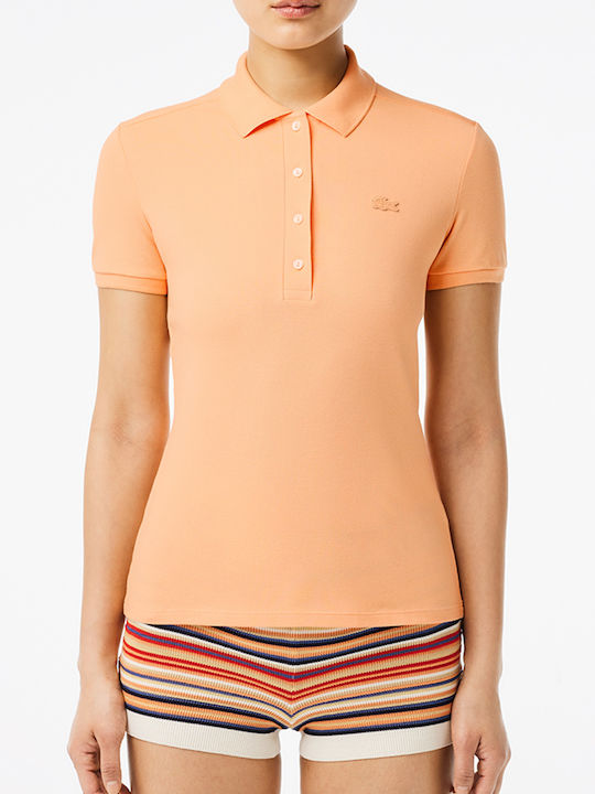 Lacoste Women's Polo Blouse Short Sleeve Coral