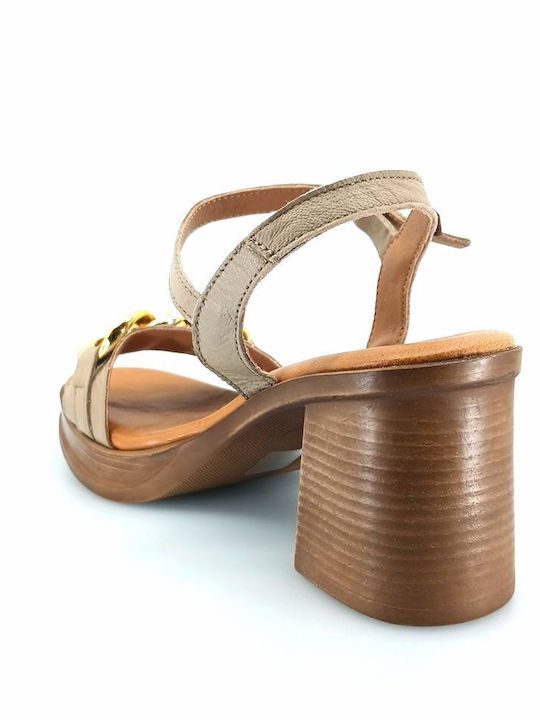 Leder Sandalen Braun