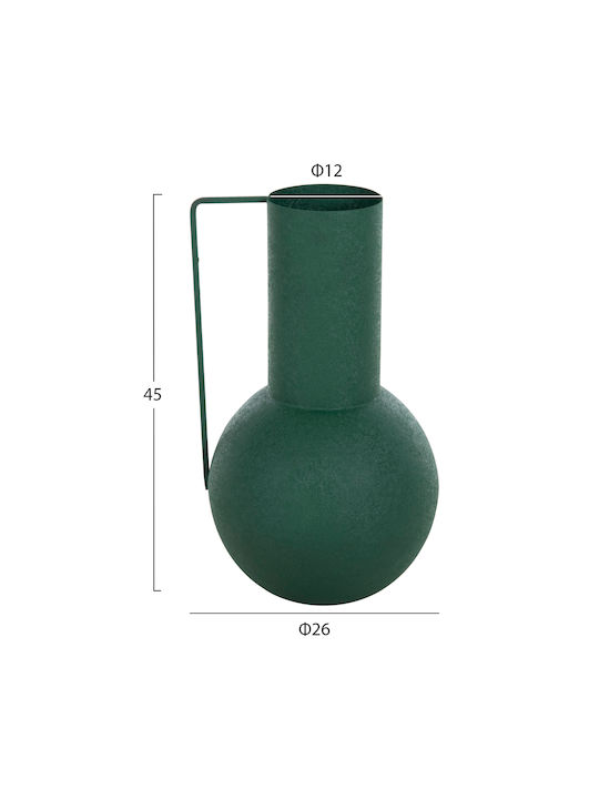 Vază Decorativă Metalică Flagon Verde Φ12xΥ26cm