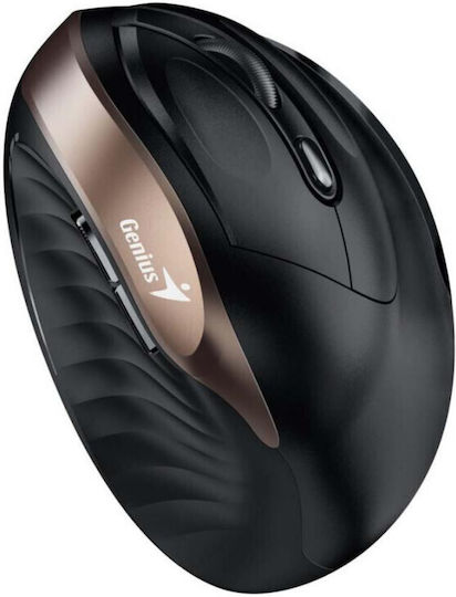 Genius Ergo 8250S Kabellos Ergonomisch Maus Black/Gold