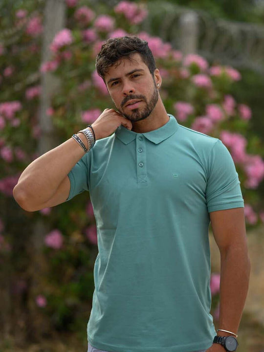 Yolofashion Men's Blouse Polo Green