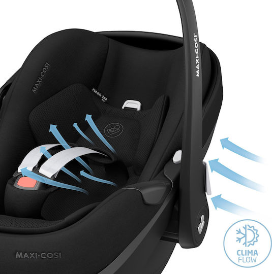 Maxi-Cosi Pebble 360 Pro² Детско Столче за Кола i-Размер с Isofix Основно черно 0-13 кг