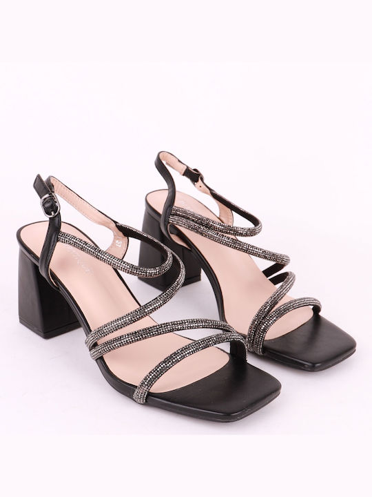 Diamantique Damen Sandalen in Schwarz Farbe