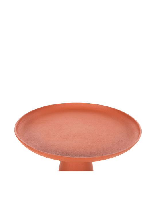 Rundes Beistelltisch Delcon Metall Orange M39.5xL39.5xH47cm