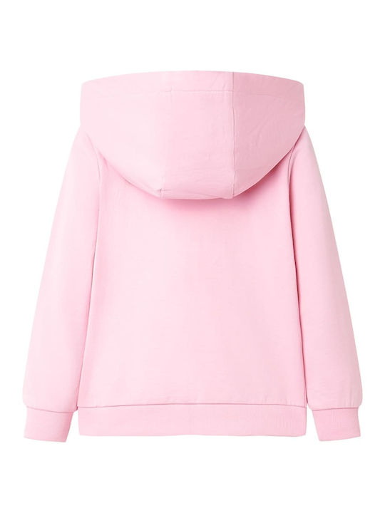 vidaXL Kids Sweatshirt Cardigan with Hood Intense Pink