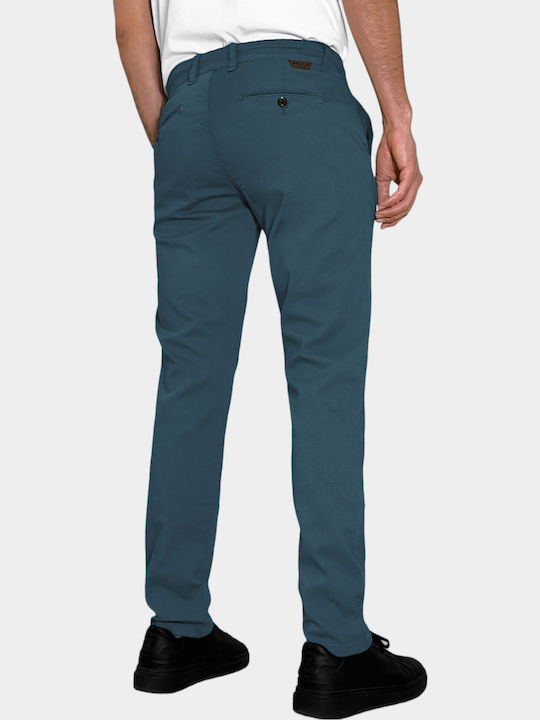 Pantaloni Chino Elastic Light Blue
