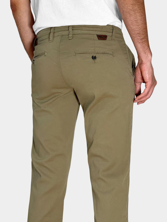 Herrenhosen Chino Elastisch Hell Khaki