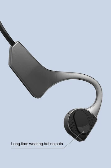 F806 Bone Conduction Bluetooth Handsfree Ακουστικά Μπλε