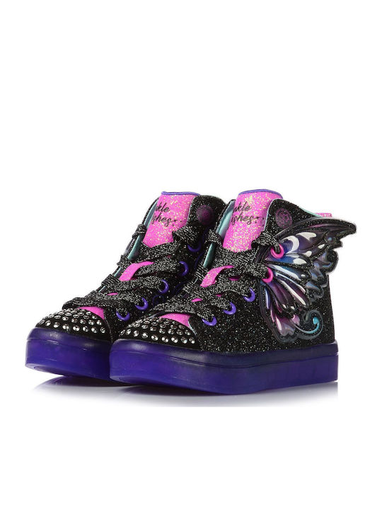 TWI-LITES 2.0 Kids Boots with Laces & Lights Black
