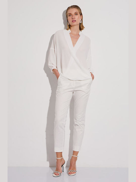 Bill Cost Women's Cotton Trousers White