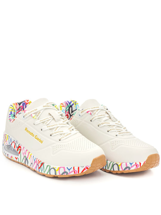 Sneaker For Girl In White Color Renato Garini Sa26a4222651 Collection Ss 2024 White Sneaker