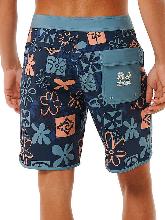 Rip Curl Mirage Owen Herren Badebekleidung Bermuda Marineblau mit Mustern