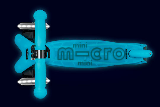Micro Παιδικό Πατίνι Mini Deluxe Glow LED Τρίτροχο για 2-5 Ετών Glacier Aqua