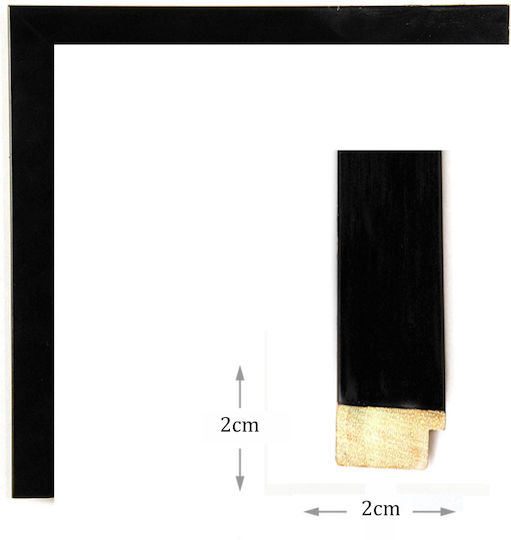 Rama Foto Cu Cadru Negru Din Lemn 50x70 Rama Foto Cu Cadru Negru Din Lemn 50x70